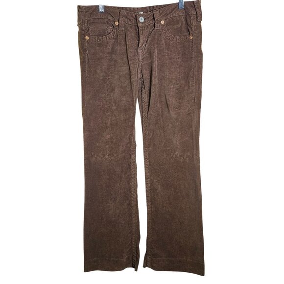 True Religion Wn Corduroy Pant Trendy Brown 32 Gorpcore Fall Espresso Monochrome - Picture 2 of 16